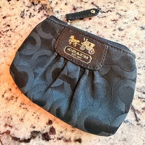 Coach Madison Op Art Signature Mini Coin Pouch